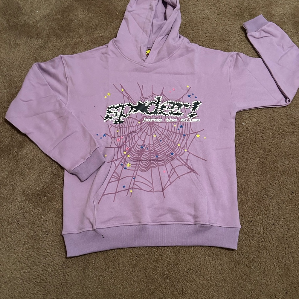 Purple Spider Graphic Hoodie